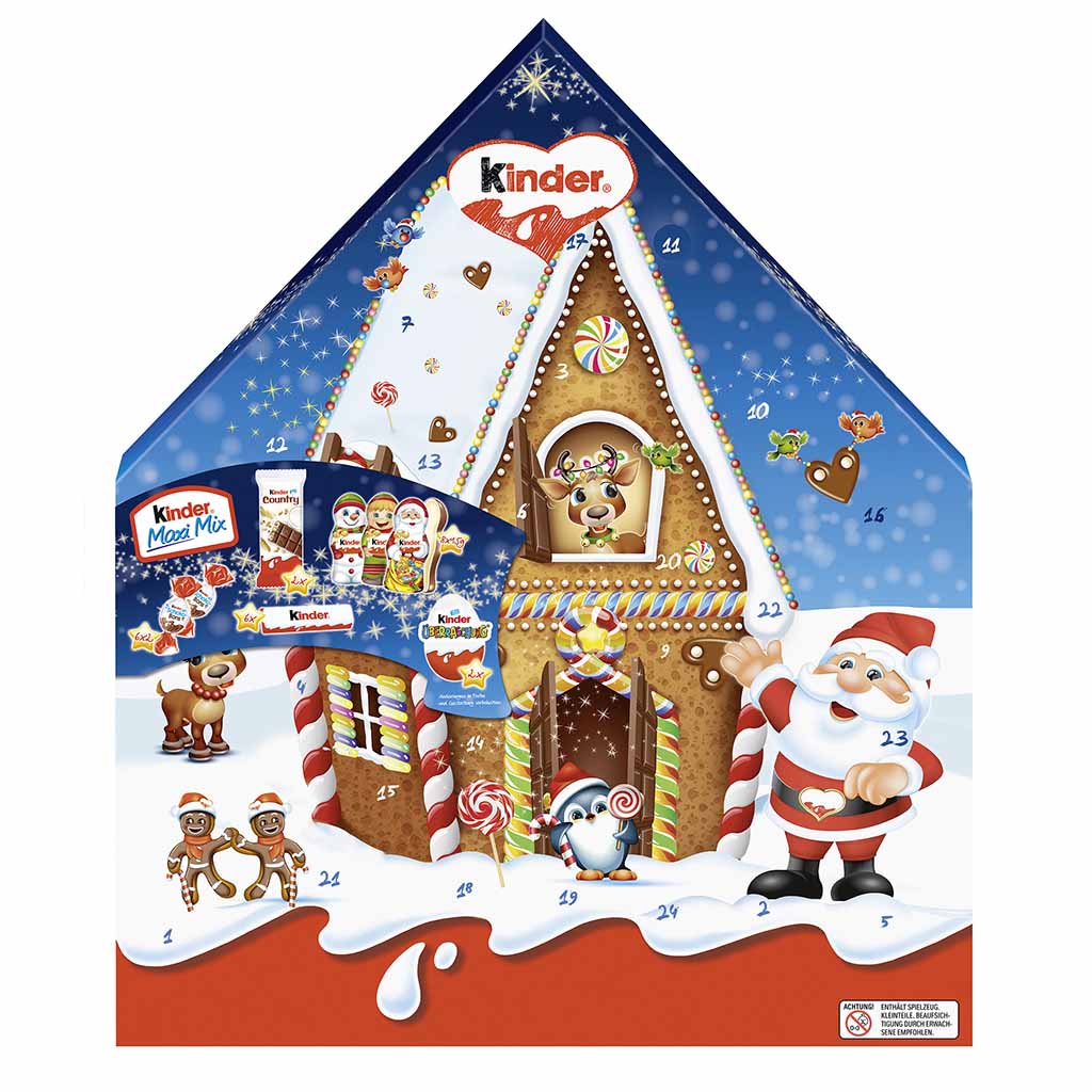 kinder Maxi Mix Santa Adventskalender 351g, 4008400312729