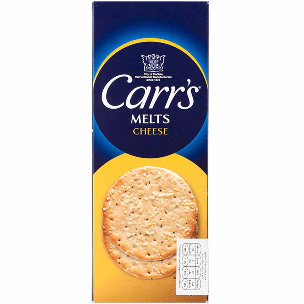 Carr's Melts Cheese 150g MHD:17.5.25