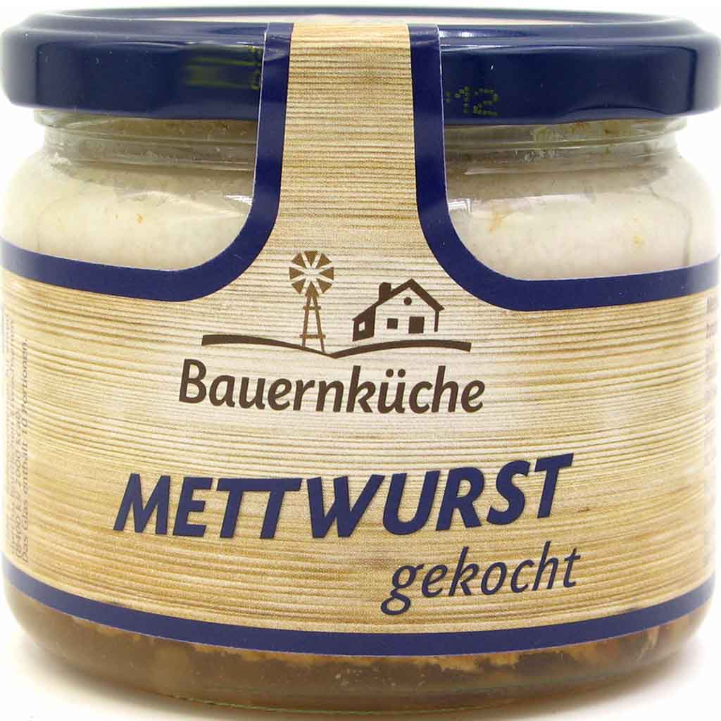 Bauernküche Mettwurst gekocht 250g MHD:30.9.22