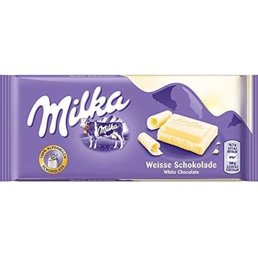 500g MILKA Weisse Schokoladentafel (5x100g) MHD:20.10.22