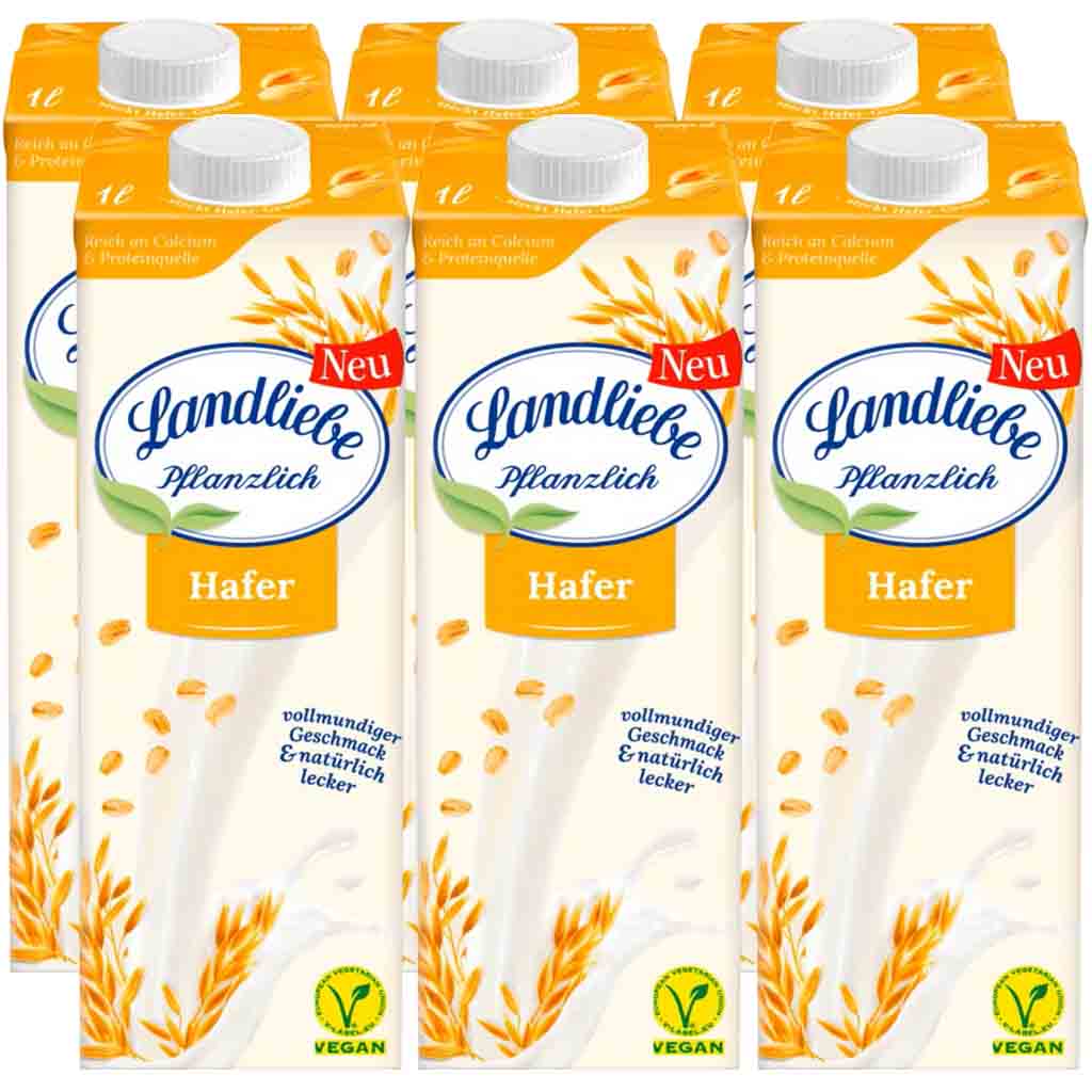 Landliebe pflanzlich Hafer Drink 6x1L=6L MHD:30.8.23