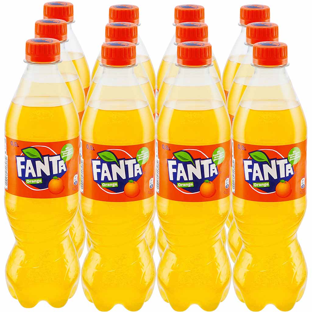 12x Fanta PET 0,5L=6L MHD:31.1.25