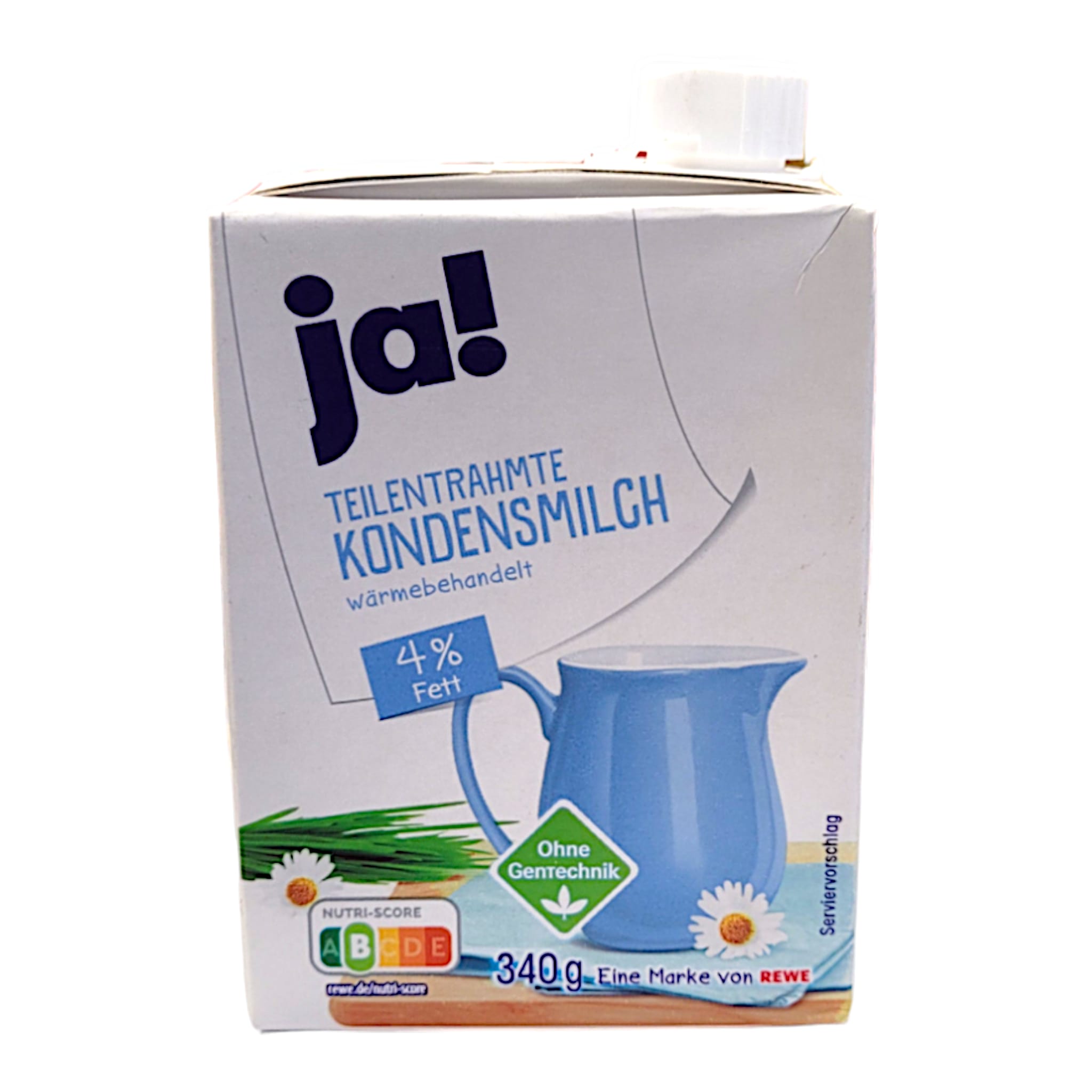 ja! Teilentrahmte Kondensmilch 340g MHD:24.5.25