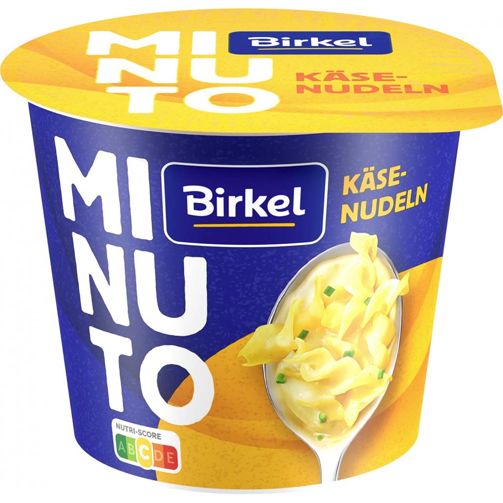 Minuto_Birkel_K-senudeln_design_2023 Birkel Minuto Nudelpower Käse-Nudeltopf 70g