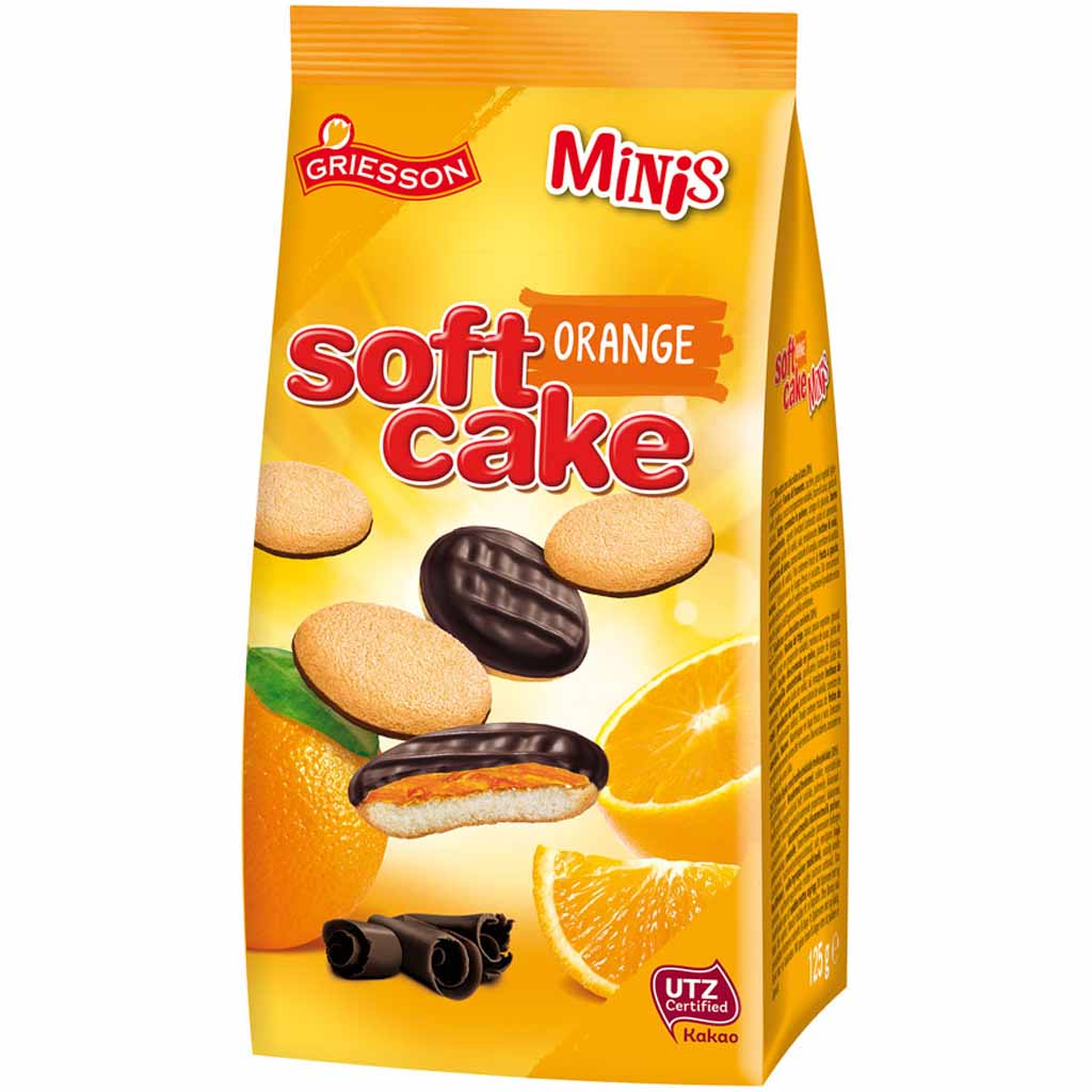 Griesson Soft Cake Orange Minis 125g MHD:1.10.24