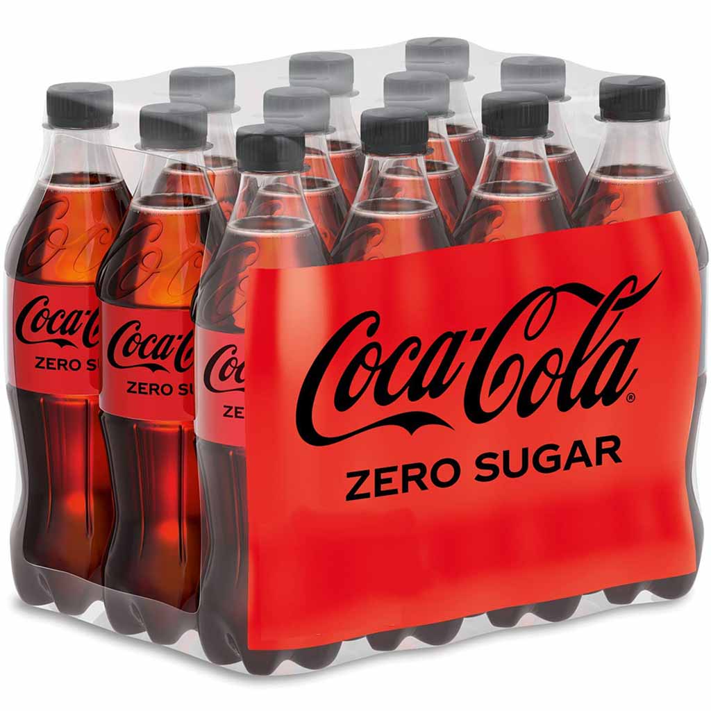 12x Coca-Cola Zero PET á 0,5L=6L MHD:31.1.25