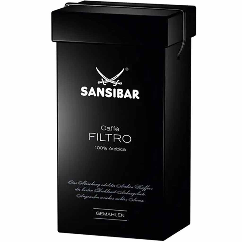 Sansibar Caffe Filtro gemahlener Röstkaffee 250g MHD:30.11.23