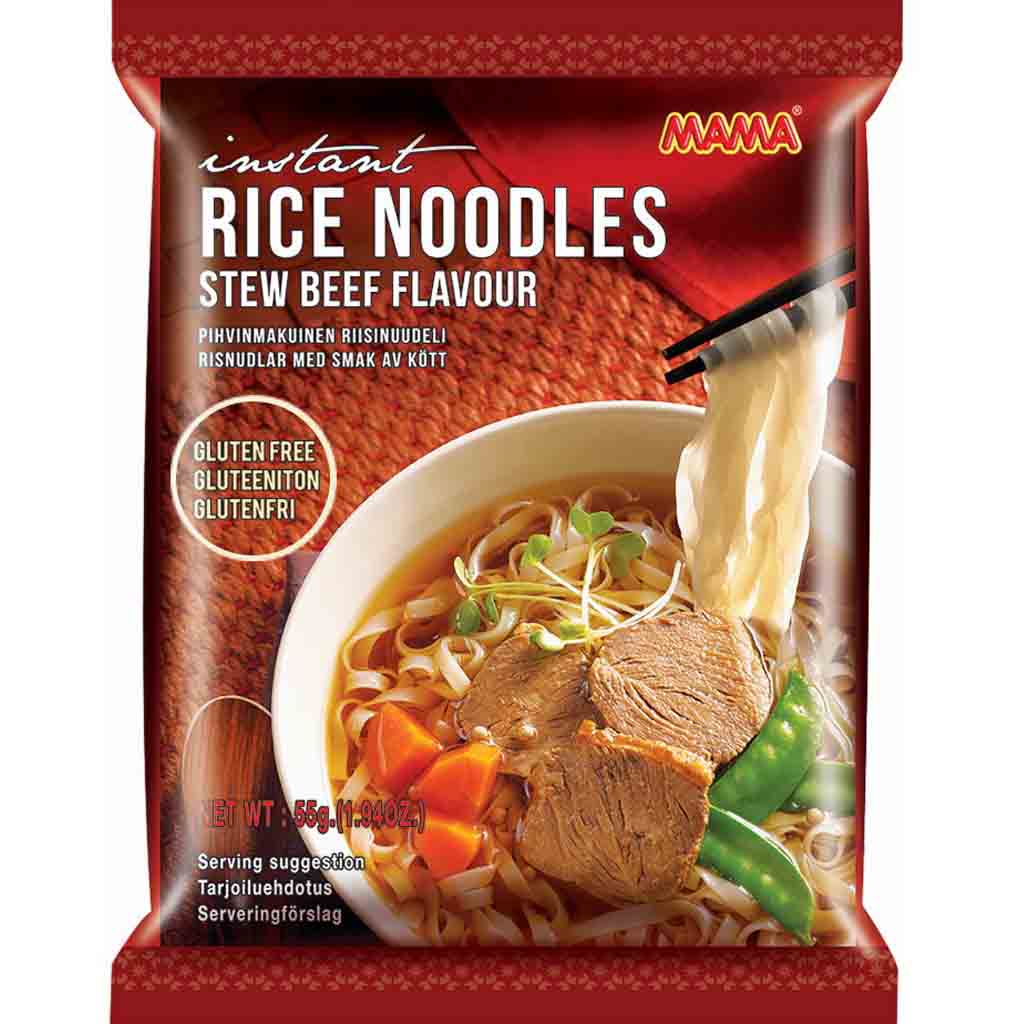 Mama Instant Reisnudelgericht mit Rindfleischgeschmack 24x55g=1320g MHD:27.7.24
