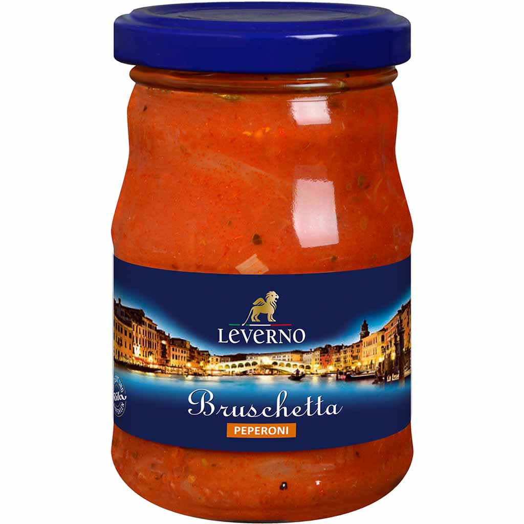 Leverno Bruschetta Peperoni 180g MHD:14.9.24