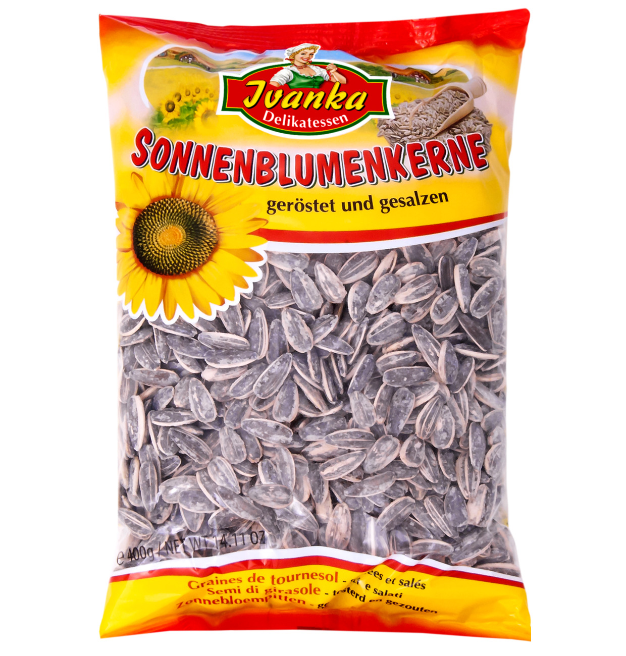 Ivanka Sonnenblumenkerne – geröstet und gesalzen 400g MHD:30.6.25