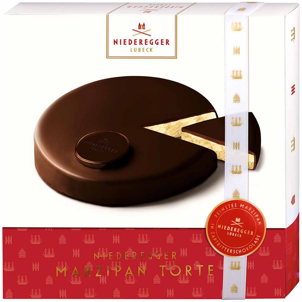 Niederegger Marzipan Torte Zartbitter 185g MHD:26.1.25